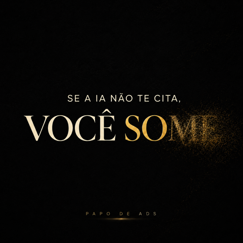 Se a IA não te cita, você some - Papo de Ads
